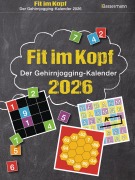 Cover-Bild zum Titel 'Fit im Kopf - der Gehirnjogging-Kalender 2026. Jeden Tag Denksport mit dem beliebten Abreißkalender' von 'Eberhard Krüger'