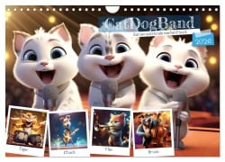 Cover-Bild zum Titel 'CatDogBand (Wandkalender 2026 DIN A4 quer), CALVENDO Monatskalender' von 'Sabine Löwer'