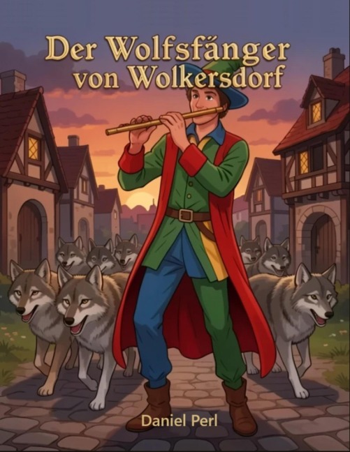 Der Wolfsfänger von Wolkersdorf - Ein mahnendes Märchen Kinderbuch aus Nürnberg Franken Schwabach Wolkersdorf in Anlehnung an den Rattenfänger von Hameln - Daniel Perl
