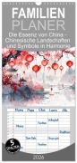 Familienplaner 2026 - Die Essenz von China - Chinesische Landschaften und Symbole in Harmonie mit 5 Spalten (Wandkalender, 21 x 45 cm) CALVENDO - Anja Frost