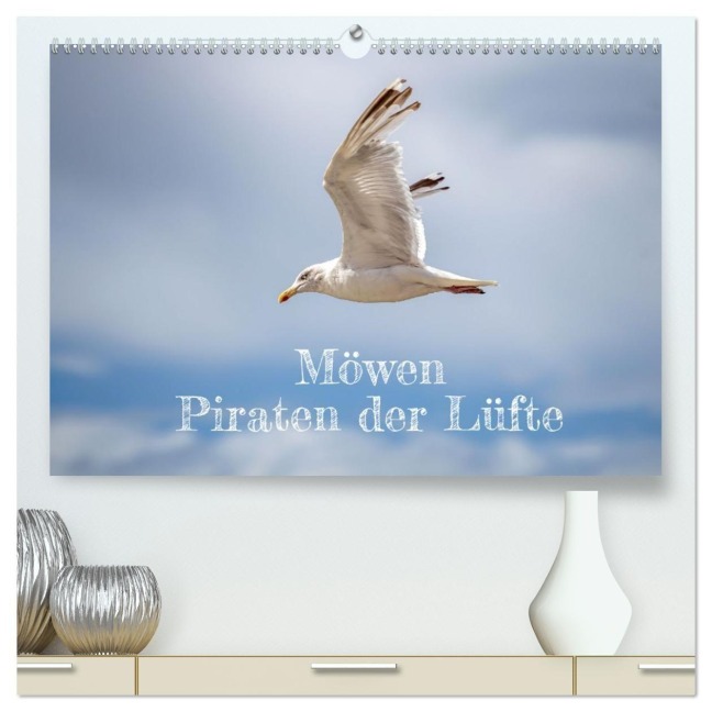 Möwen Piraten der Lüfte (hochwertiger Premium Wandkalender 2026 DIN A2 quer), Kunstdruck in Hochglanz - Christine Wirges