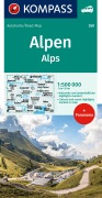 Cover-Bild zum Titel 'KOMPASS Autokarte KOMPASS Autokarte und Panoramakarte Alpen 1:500.000' von ''