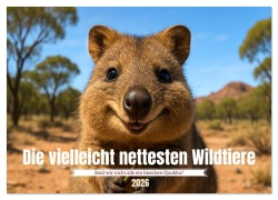 Cover-Bild zum Titel 'Die vielleicht nettesten Wildtiere (Wandkalender 2026 DIN A4 quer), CALVENDO Monatskalender' von 'Kerstin Waurick'
