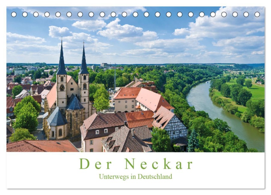 Der Neckar - Unterwegs in Deutschland (Tischkalender 2026 DIN A5 quer), CALVENDO Monatskalender - Jürgen Wackenhut