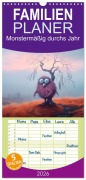 Cover-Bild zum Titel 'Familienplaner 2026 - Monstermäßig durchs Jahr mit 5 Spalten (Wandkalender, 21 x 45 cm) CALVENDO' von 'Bettina Dittmann'