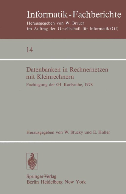 Datenbanken in Rechnernetzen mit Kleinrechnern - 