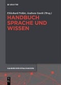 Cover-Bild zum Titel 'Handbuch Sprache und Wissen' von ''
