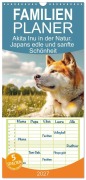 Cover-Bild zum Titel 'Familienplaner 2027 - Akita Inu in der Natur. Japans edle und sanfte Schönheit mit 5 Spalten (Wandkalender, 21 x 45 cm) CALVENDO' von 'Rose Hurley'