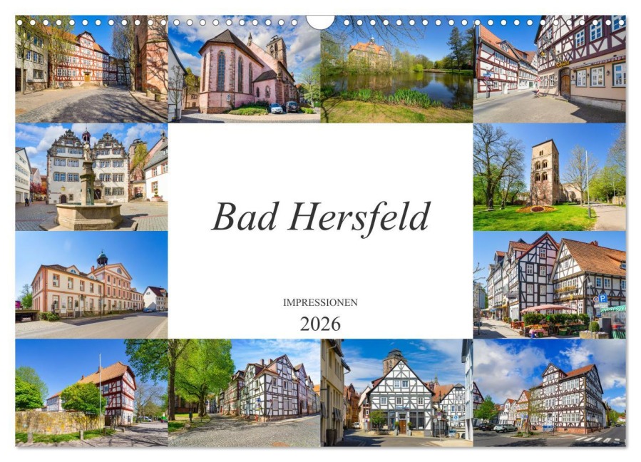 Bad Hersfeld Impressionen (Wandkalender 2026 DIN A3 quer), CALVENDO Monatskalender - Dirk Meutzner