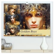 Cover-Bild zum Titel 'Golden Boys. Feminin, sinnlich, verführersich und schön (hochwertiger Premium Wandkalender 2026 DIN A2 quer), Kunstdruck in Hochglanz' von 'Rose Hurley'