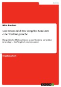 Cover-Bild zum Titel 'Leo Strauss und Eric Voegelin: Konturen einer Ordnungssuche' von 'Nina Paulsen'