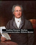 Cover-Bild zum Titel 'Goethes Romane: Werther, Wahlverwandschaften, Wilhelm Meister' von 'Johann Wolfgang von Goethe'