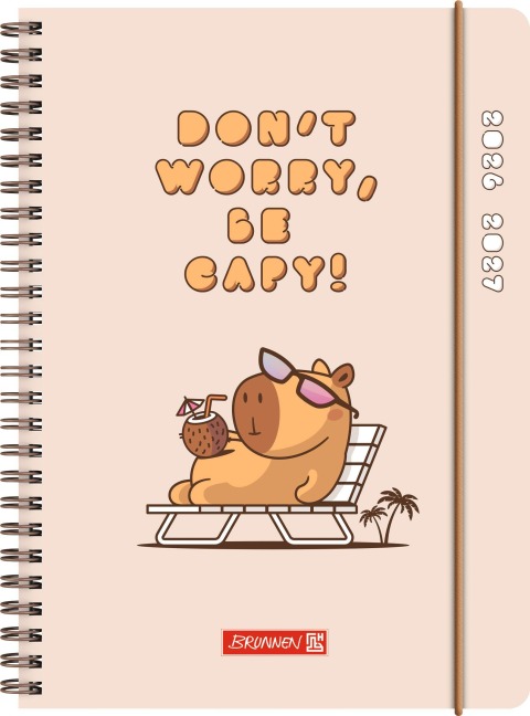 Schülerkalender 2026/2027 "Capy" | A5, Kunststoff - 