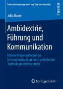 Cover-Bild zum Titel 'Ambidextrie, Führung und Kommunikation' von 'Julia Duwe'