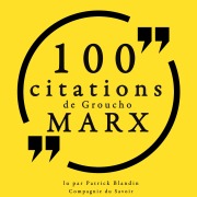 Cover-Bild zum Titel '100 citations de Groucho Marx' von 'Groucho Marx'