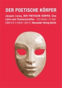Cover-Bild zum Titel 'Der poetische Körper' von 'Jacques Lecoq'