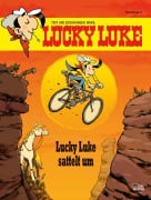 Cover-Bild zum Titel 'Lucky Luke sattelt um' von 'Mawil'