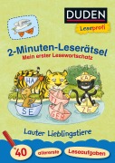 Cover-Bild zum Titel 'Leseprofi - 2-Minuten-Leserätsel: Mein erster Lesewortschatz. Lauter Lieblingstiere' von 'Ulrike Holzwarth-Raether, Ute Müller-Wolfangel'