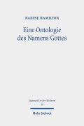 Cover-Bild zum Titel 'Eine Ontologie des Namens Gottes' von 'Nadine Hamilton'