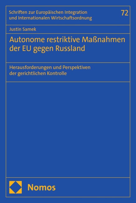 Autonome restriktive Maßnahmen der EU gegen Russland - Justin Samek