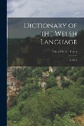 Cover-Bild zum Titel 'Dictionary of the Welsh Language: A-Awys' von 'Daniel Silvan Evans'