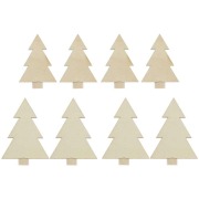 Cover-Bild zum Titel 'Holzfiguren für Adventskranz, Tanne natur,' von ''
