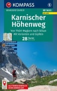 Cover-Bild zum Titel 'KOMPASS Wanderführer Karnischer Höhenweg, Von Thörl-Maglern nach Sillian, Mit Varianten und Gipfeln, 28 Touren mit Extra-Tourenkarte' von 'Mark Zahel'