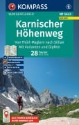 Cover-Bild zum Titel 'KOMPASS Wanderführer Karnischer Höhenweg, Von Thörl-Maglern nach Sillian, Mit Varianten und Gipfeln, 28 Touren mit Extra-Tourenkarte' von 'Mark Zahel'