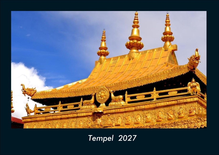 Tempel  2027 Fotokalender DIN A4 - Tobias Schmitt, Kevin Heber