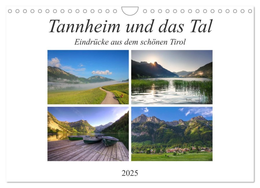 Tannheim und das Tal (Wandkalender 2025 DIN A4 quer), CALVENDO Monatskalender - Steffen Gierok