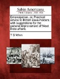 Cover-Bild zum Titel 'Emancipation, Or, Practical Advice to British Slave-Holders: With Suggestions for the General Improvement of West India Affairs.' von 'T. S. Winn'