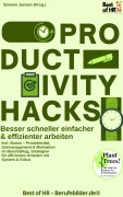 Cover-Bild zum Titel 'Productivity Hacks - Besser schneller einfacher & effizienter arbeiten' von 'Simone Janson'