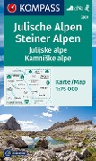 KOMPASS Wanderkarte 2801 Julische Alpen/Julijske alpe, Steiner Alpen/Kamniske alpe 1:75.000 - 
