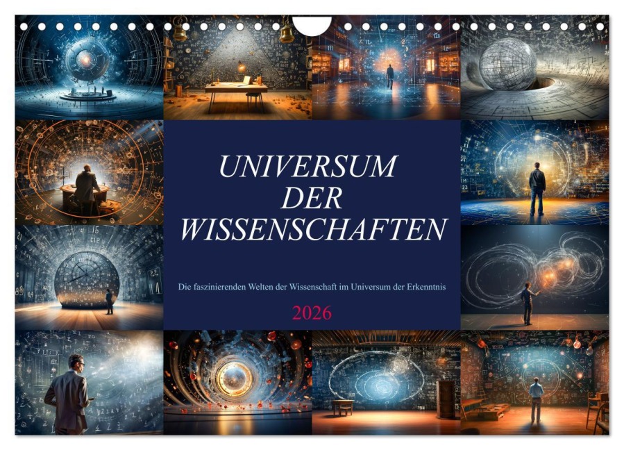 Universum der Wissenschaften (Wandkalender 2026 DIN A4 quer), CALVENDO Monatskalender - Dirk Meutzner