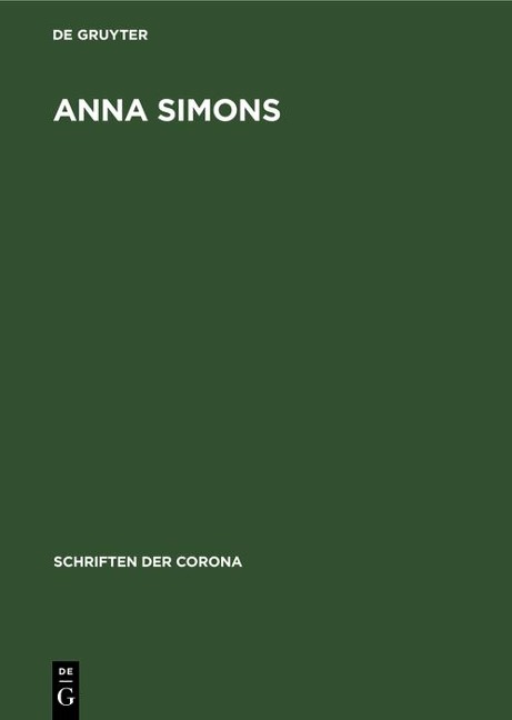 Anna Simons - 
