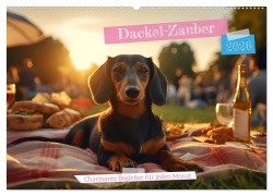 Cover-Bild zum Titel 'Dackel Zauber - Charmante Begleiter für jeden Monat (Wandkalender 2026 DIN A2 quer), CALVENDO Monatskalender' von 'Gisela Walther'