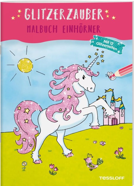 Glitzerzauber Malbuch. Einhörner - 