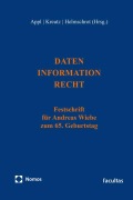 Cover-Bild zum Titel 'Daten - Information - Recht' von ''