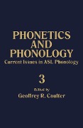 Cover-Bild zum Titel 'Current Issues in ASL Phonology' von ''