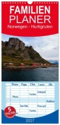Cover-Bild zum Titel 'Familienplaner 2027 - Norwegen - Hurtigruten mit 5 Spalten (Wandkalender, 21 x 45 cm) CALVENDO' von 'Borg Enders'