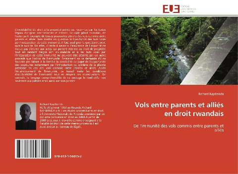 Vols entre parents et alliés en droit rwandais - Richard Kayibanda