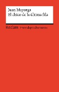 Cover-Bild zum Titel 'El chico de la última fila' von 'Juan Mayorga'