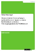 Messtechnische Untersuchungen spektraleffizienter Signale in einem breitbandigen optischen Übertragungssystem für WDM-Betrieb - Viktor Peter Jagst