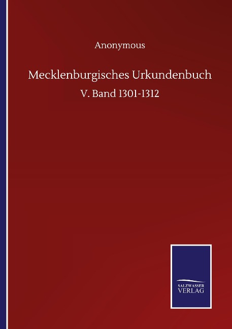 Mecklenburgisches Urkundenbuch - Anonymous