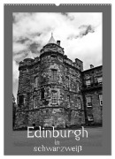 Cover-Bild zum Titel 'Edinburgh in schwarzweiß (Wandkalender 2026 DIN A2 hoch), CALVENDO Monatskalender' von 'Petra Schauer'