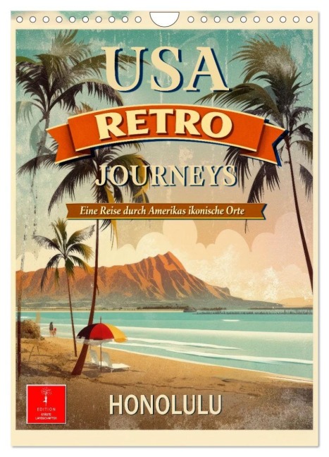 USA - Retro Journeys (Wandkalender 2027 DIN A4 hoch), CALVENDO Monatskalender - Meike und Peter Roder