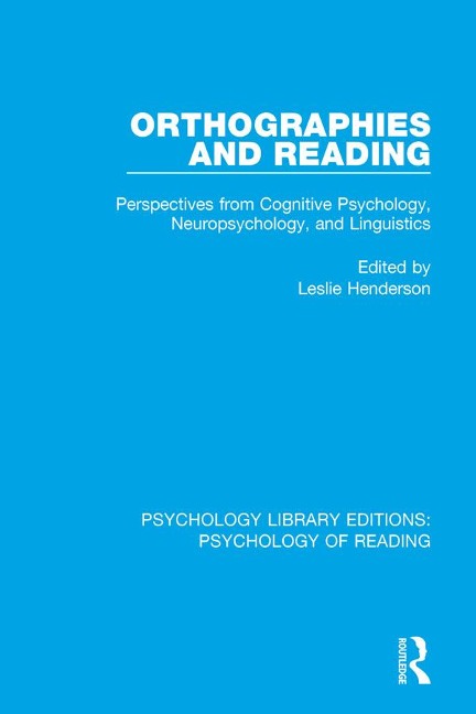 Orthographies and Reading -