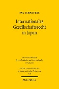 Cover-Bild zum Titel 'Internationales Gesellschaftsrecht in Japan' von 'Eva Schwittek'