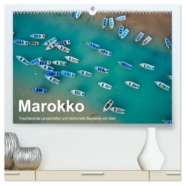 Marokko - Faszinierende Landschaften und traditionelle Bauwerke von oben (hochwertiger Premium Wandkalender 2026 DIN A2 quer), Kunstdruck in Hochglanz - Michael Kurz