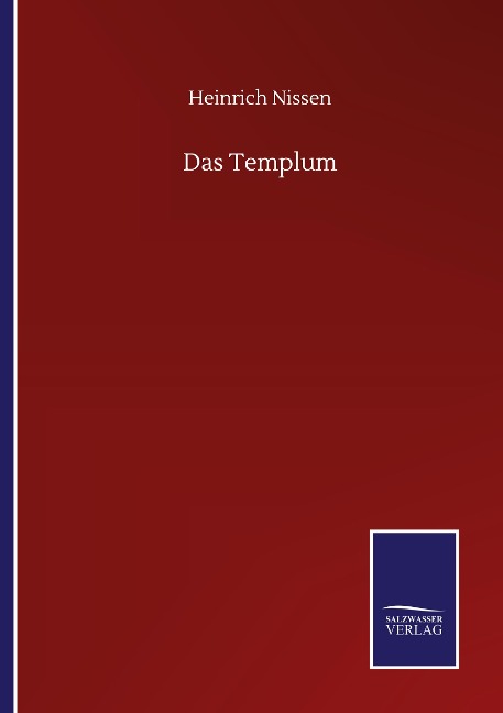 Das Templum - Heinrich Nissen